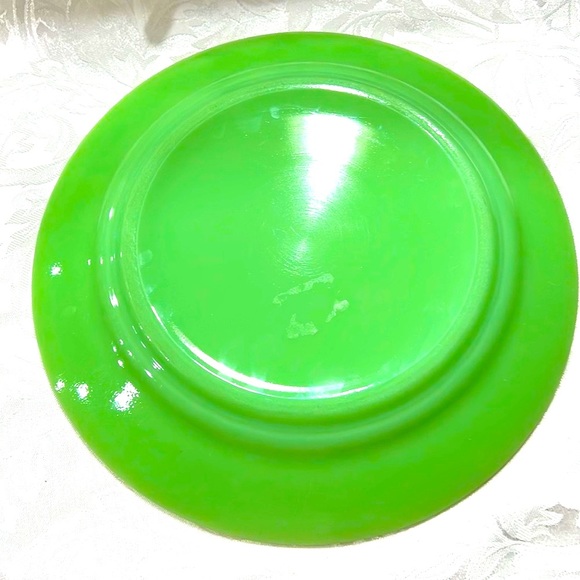 Mosser Glass 10” Jade Dinner Plate by Mosser Glass Hand Made Solid Jade Glass. - Picture 6 of 6